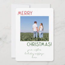 Minimalistische Eenvoudige Persoonlijke Kerstkaart