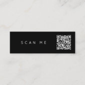 Minimalistische eenvoudige professionele QR-code Mini Visitekaartje (Voorkant)