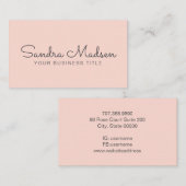 Minimalistische eenvoudige professionele typografi visitekaartje (Voorkant / Achterkant)