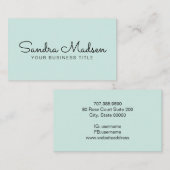 Minimalistische Eenvoudige Professionele Typografi Visitekaartje (Voorkant / Achterkant)