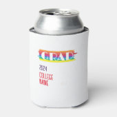 Minimalistische eenvoudige regenboog afgestudeerde blikjeskoeler (Blikje Voorkant)