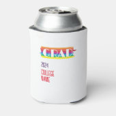 Minimalistische eenvoudige regenboog afgestudeerde blikjeskoeler (Blikje Achterkant)