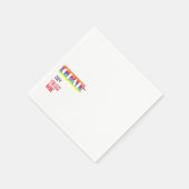 Minimalistische eenvoudige regenboog afgestudeerde servet (Hoek)