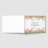 Minimalistische Eenvoudige  roos wijnstok bloemenb Gastenboek (Volledig)