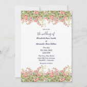 Minimalistische Eenvoudige  roos wijnstok bloemenb Kaart (Voorkant)