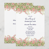 Minimalistische Eenvoudige  roos wijnstok bloemenb Kaart (Voorkant / Achterkant)