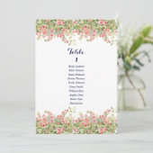 Minimalistische Eenvoudige roos wijnstok zitkaart Kaart (Staand voorkant)