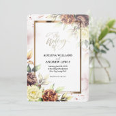 Minimalistische Eenvoudige  Schattige Roze Gouden  Kaart (Staand voorkant)