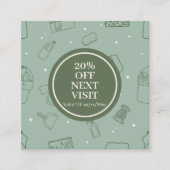 Minimalistische eenvoudige schoonmaakdiensten voor kortingskaartje (Voorkant)