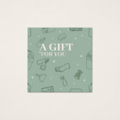 Minimalistische eenvoudige schoonmaakdiensten voor vierkante visitekaartjes (Voorkant)