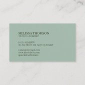 Minimalistische eenvoudige schoonmaakdiensten voor visitekaartje (Achterkant)