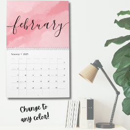 Minimalistische eenvoudige scriptkalligrafie elk j kalender