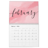 Minimalistische eenvoudige scriptkalligrafie elk j kalender (Feb 2026)