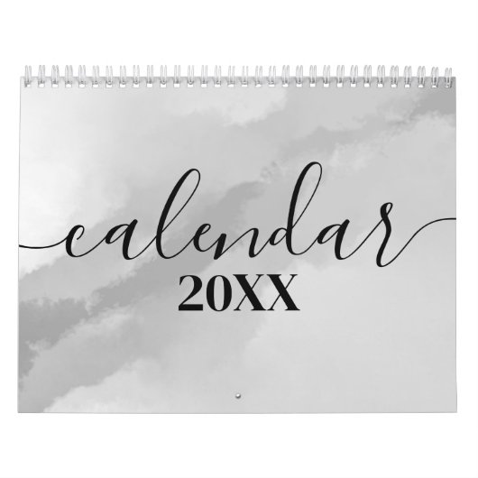 Minimalistische eenvoudige scriptkalligrafie elk j kalender (Hoes)