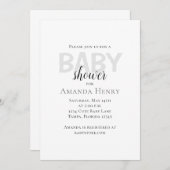 Minimalistische Eenvoudige Sjabloon voor het uitno Kaart (Voorkant / Achterkant)