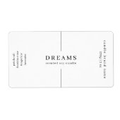 Minimalistische eenvoudige sojakaars zwart wit lab etiket (Voorkant)