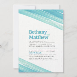 Minimalistische eenvoudige strepen met aquainktstr kaart