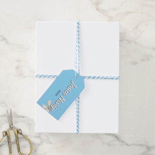 Minimalistische Eenvoudige Tekst Schoolvak Cadeaulabel (Met Touw)