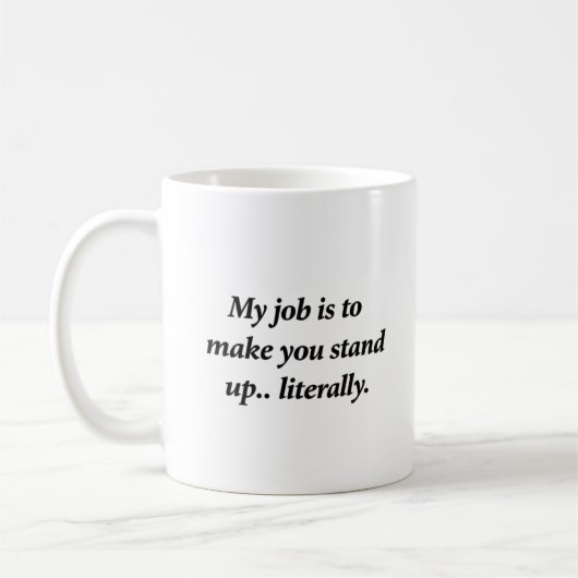 Minimalistische Eenvoudige Typografie Fysiotherapi Koffiemok (Links)