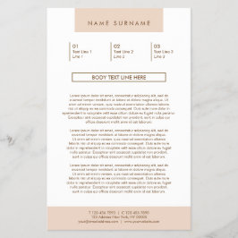 Minimalistische Eenvoudige Typografie Pastel Perzi Flyer