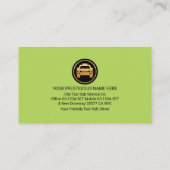 Minimalistische eenvoudige verticale rijlijnen visitekaartje (Achterkant)