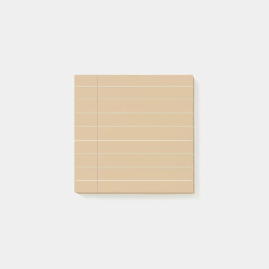 Minimalistische eenvoudige voering post-it® notes (Voorkant)