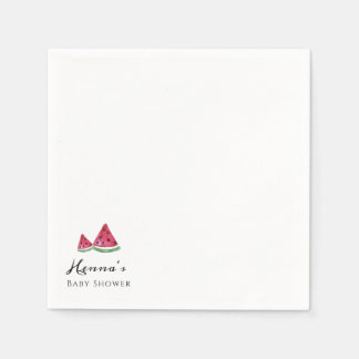 Minimalistische Eenvoudige Watermeloen Zomer Baby Servet