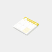 Minimalistische Eenvoudige Wekelijkse Planner Kale Post-it® Notes (Schuin)