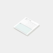 Minimalistische Eenvoudige Wekelijkse Planner Kale Post-it® Notes (Schuin)