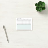 Minimalistische Eenvoudige Wekelijkse Planner Kale Post-it® Notes (Kantoor)