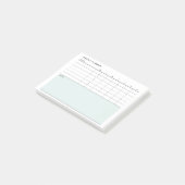 Minimalistische Eenvoudige Wekelijkse Planner Kale Post-it® Notes (Schuin)