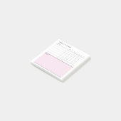 Minimalistische Eenvoudige Wekelijkse Planner Kale Post-it® Notes (Schuin)