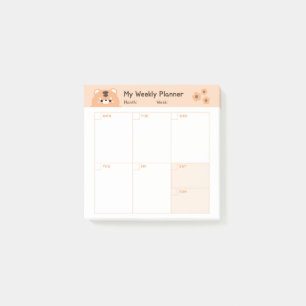 Minimalistische Eenvoudige Wekelijkse Planner Kale Post-it® Notes