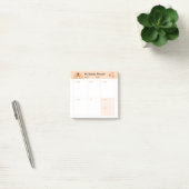 Minimalistische Eenvoudige Wekelijkse Planner Kale Post-it® Notes (Kantoor)
