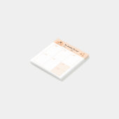 Minimalistische Eenvoudige Wekelijkse Planner Kale Post-it® Notes (Schuin)