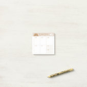 Minimalistische Eenvoudige Wekelijkse Planner Kale Post-it® Notes (Op bureau)