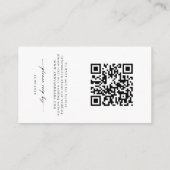 Minimalistische eenvoudige wensput & RSVP bijlage  (Achterkant)