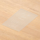 Minimalistische eenvoudige witte bruiloft Save the Acryl Uitnodigingen (Laagn)