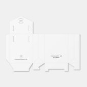 Minimalistische Eenvoudige Zakelijke Event Logo Cu Bedankdoosjes (Uitgevouwen)