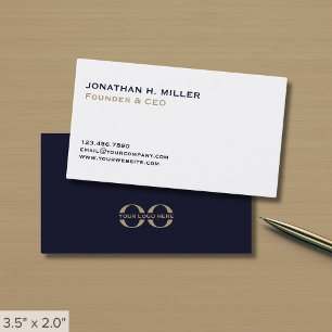 Minimalistische eenvoudige zakelijke Logo Visitekaartje