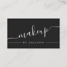 Minimalistische eenvoudige zwart-wit script make-u