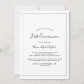 Minimalistische Eerste Communie Kaart (Voorkant)