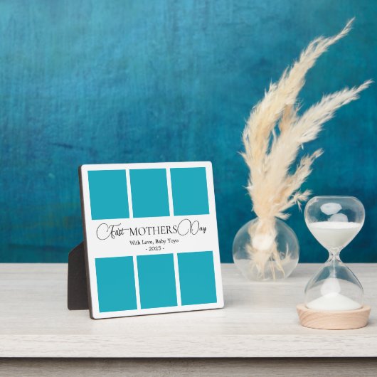 Minimalistische eerste Moederdag Afbeelding collag Fotoplaat (Insitu)