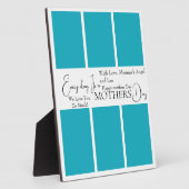 Minimalistische eerste Moederdag Afbeelding collag Fotoplaat (Zijkant)