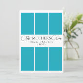 Minimalistische Eerste MoederdagFotoCollage kaart (Staand voorkant)