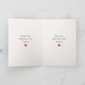 Minimalistische eerste Valentijnsdag samen Kaart (Binnen)