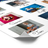 Minimalistische Eerste Verjaardagsfeestje Baby Poster (Hoek)