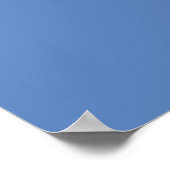 Minimalistische effen blauwe achtergrond poster (Hoek)