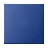 Minimalistische effen blauwe effen kleur tegeltje (Voorkant)