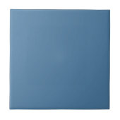 Minimalistische effen blauwe effen kleur tegeltje (Voorkant)